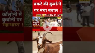 EID पर बकरे की कुर्बानी पर मचा बवाल ! #eidmubarak #eid #eidaladha #muslims #eidspecial