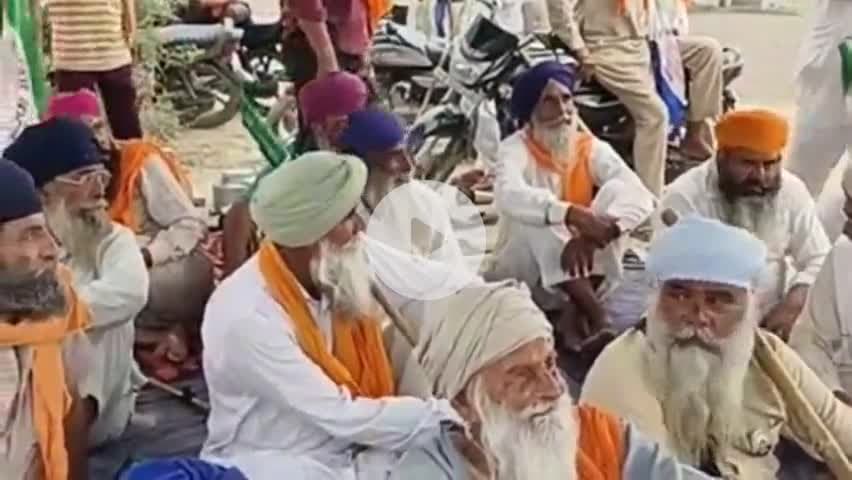 ਭਿੱਖੀਵਿੰਡ: ਪਿੰਡ ਸਭਰਾ ਦੇ ਬੰਨ ਤੇ ਰੇਤਾ ਦੀ ਖੱਡ ਦੇ ਖਿਲਾਫ ਕਿਸਾਨਾਂ ਨੇ ਲਗਾਇਆ ਧਰਨਾ