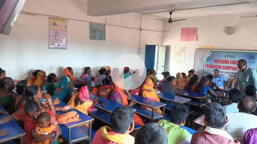 मटलौंग स्कूल में नाबार्ड एवं JTDS के द्वारा FPO से जुड़े सभी किसानों एवं SHG ग्रुप को दिया गया प्रशिक्षण। #matlong #jtds