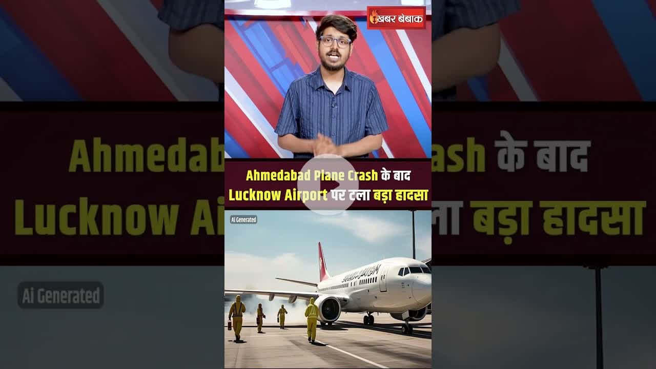 #AhmedabadPlaneCrash के बाद #LucknowAirport पर टला बड़ा हादसा