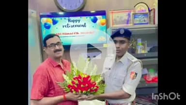 কালিয়াচক ৩: অবসর বৈষ্ণবনগর থানার অ্যাসিস্ট্যান্ট সাব-ইন্সপেক্টর নিমাই চন্দ্র মন্ডলের, শুভেচ্ছা আইসির