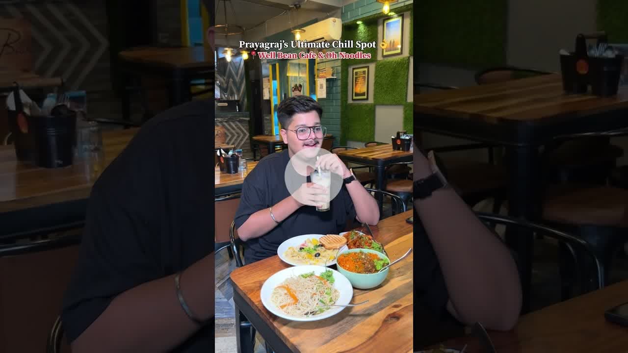 Prayagraj’s Favourite Chill & Food Spot!😍 #ytshorts #prayagraj #prayagrajfood #cafe