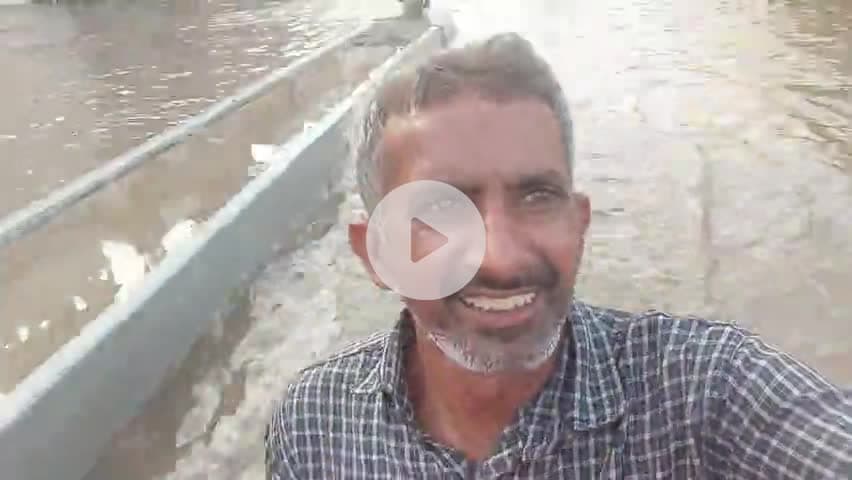 टोहाना हिसार रोड का हाल बरसात में #city #news #tohana#viral @rajendersingh96711