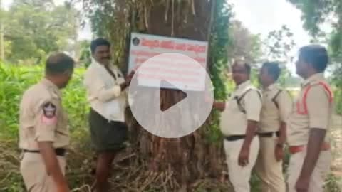 కమలాపురం: వల్లూరు: ఆదినిమ్మాయపల్లి వద్ద హెచ్చరిక బోర్డులు ఏర్పాటు చేసిన పోలీసులు