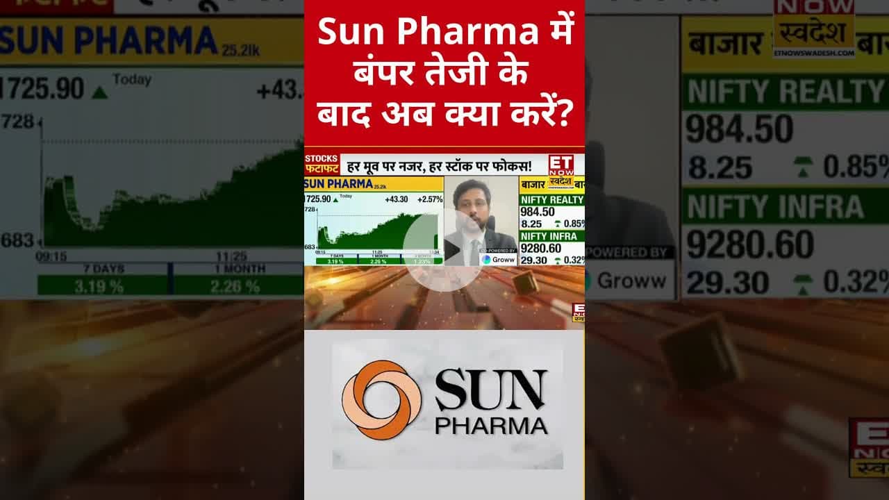 Sun Pharma शेयर में क्या हो निवेश की स्मार्ट स्ट्रेटेजी? #shorts #sunpharma #stockmarket #swadesh