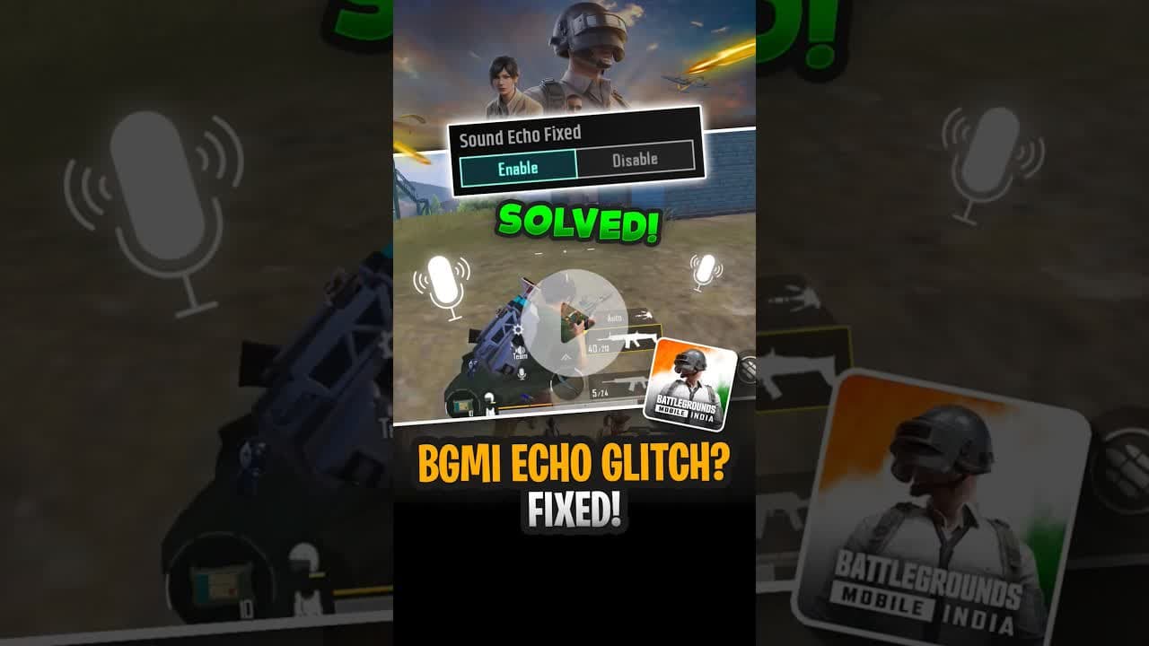 BGMI 3.9 Echo Bug Fix 🔇🔥#BGMI3.9 #EchoBugFix #BGMIshorts #BGMIupdate #MicIssueBGMI #BGMIsettings