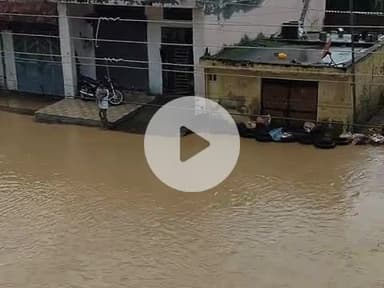 Today heavy rain in Avada Brana