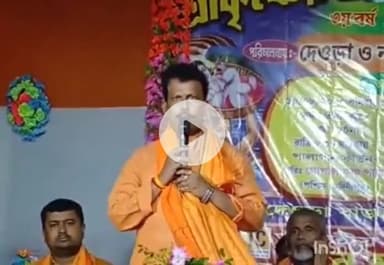 শ্যামপুুর ২: শ্যামপুরে দেওড়া ও নহলা গ্রামবাসীবৃন্দের পরিচালনায় কৃষ্ণ জন্মাষ্টমীর পূজার শুভ উদ্বোধন অনুষ্ঠান উপস্থিত বিজেপির সভাপতি।