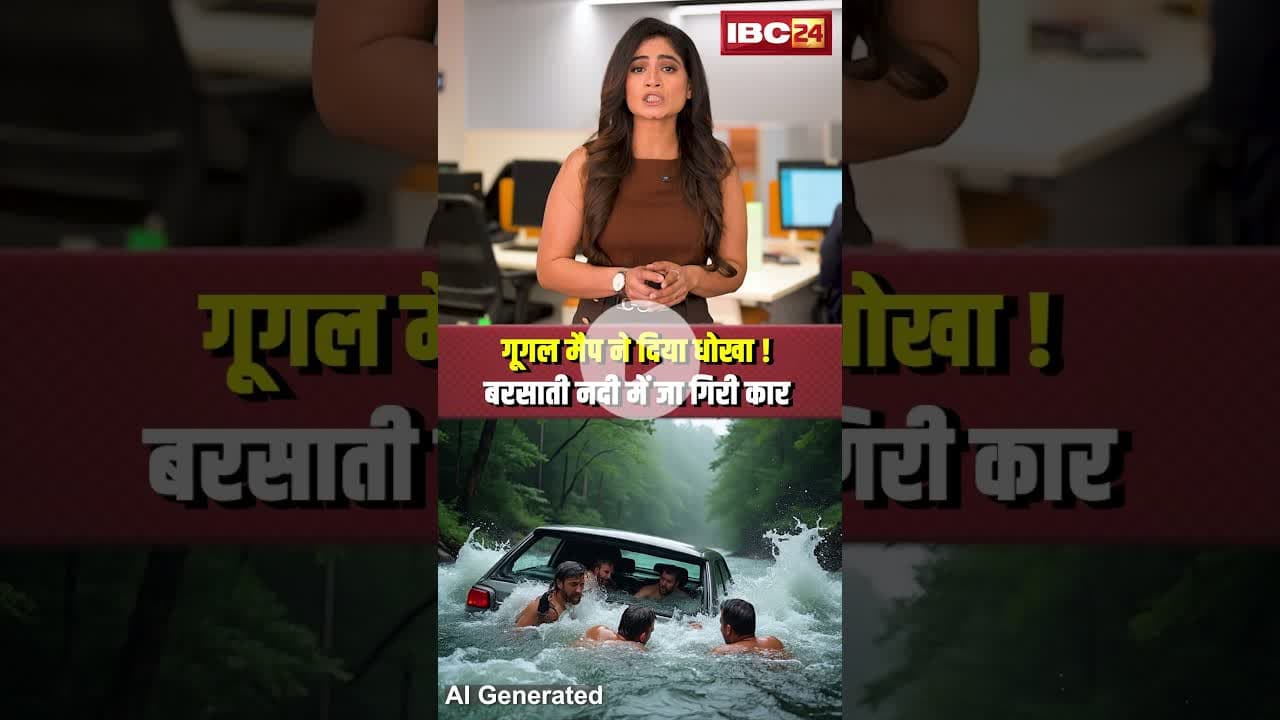 गूगल मैप ने दिया धोखा ! बरसाती नदी में जा गिरी कार..#shorts #googlemap #upnews #saharanpur