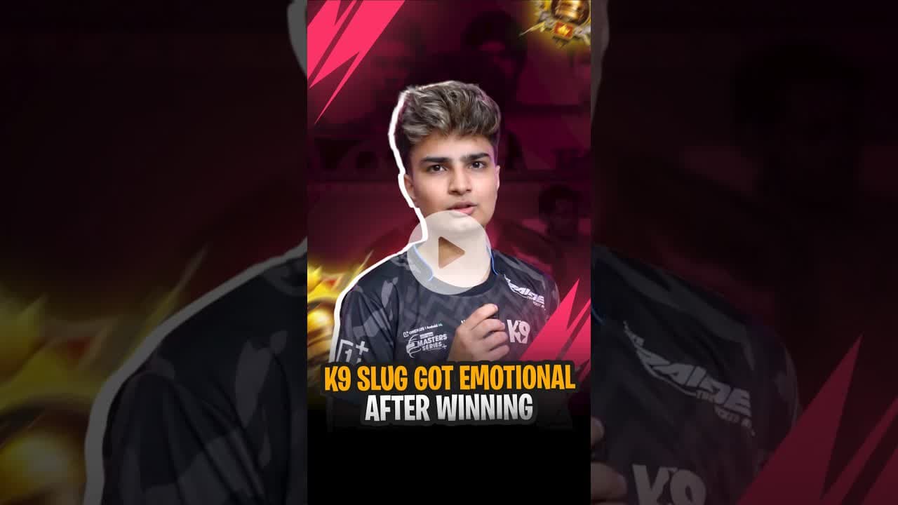 Slug emotional after K9 wins BGMS 2025 🥹 #slug #k9esports #bgmi #bgms