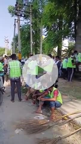 स्वच्छता अभियान कार्यक्रम में सोहना विधायक 9:00 की जगह पहुंचे 11:00