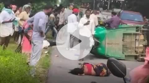 భూత్పూర్: భూత్పూర్ మండలం కొత్త మొల్గర సమీపంలో ప్రధాన రహదారిపై ఘోర రోడ్డు ప్రమాదం.. ఇద్దరి మృతి