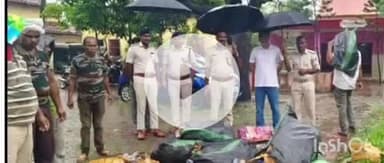 लौकहा: लौकहा थाना पुलिस ने जब्त 1929.87 लीटर शराब को किया विनष्ट