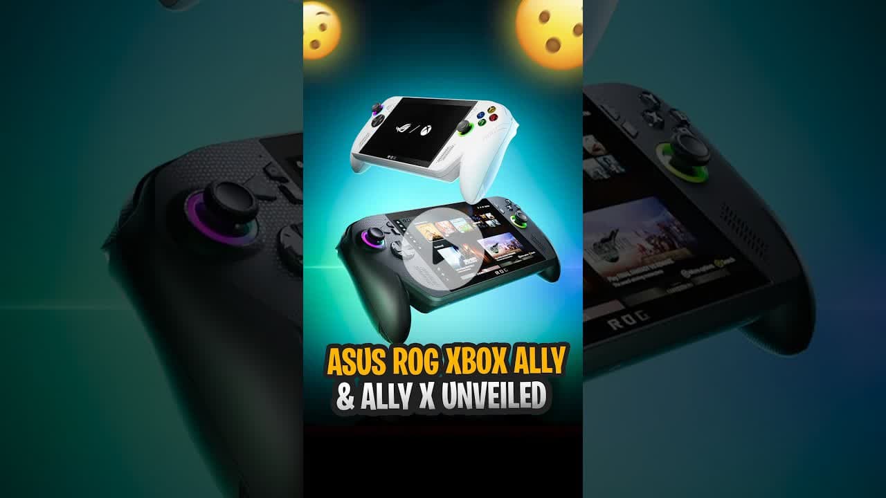 Asus unveils ROG Xbox Ally and Xbox Ally X 🔥#asus #asusrog #rogxboxally #rogxboxallyx #handheld