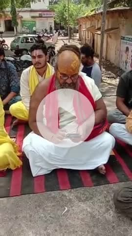 गंज बासौदा में अनशन पर बैठे गोमाता की रक्षा के लिए सरकार से भूमि की मांग #गंजबासोदा