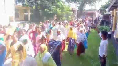 বৰক্ষেত্ৰী: নলবাৰী মুকালমুৱাত কংগ্ৰেছ কৰ্মীৰ প্ৰতিবাদ, উপস্থিত বিধায়ক দিগন্ত বৰ্মন