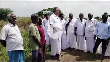 திருவையாறு: மழைநீரில் மூழ்கி அழுகிய நெற்பயிரை அழித்த பெண் விவசாயிக்கு அதிமுக சார்பில் நிதி உதவி