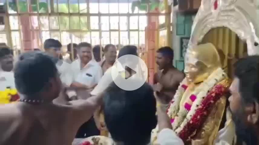 கமுதி: பசும்பொன் தேவர் நினைவிடத்தில் ஸ்ரீதர் வாண்டையார் பூசாரியை தாக்கியதால் பரபரப்பு