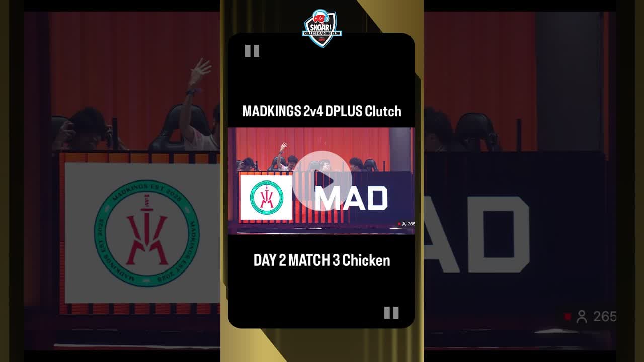 Unbelievable 2v4 Win by MAD KINGS 😳🔥#BMIC2025 #MadKings #DplusKia #BMICDelhi #BMICDay2