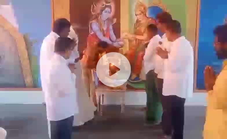 మల్దకల్: మాల్డాకల్ తిమ్మప్ప స్వామికి కోనేరు జలాలతో అభిషేకం