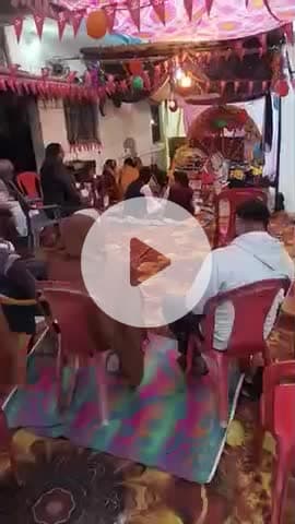 श्रीमद् भागवत महापुराण कथा का आज आठवें दिन का समापन आरती समारोह