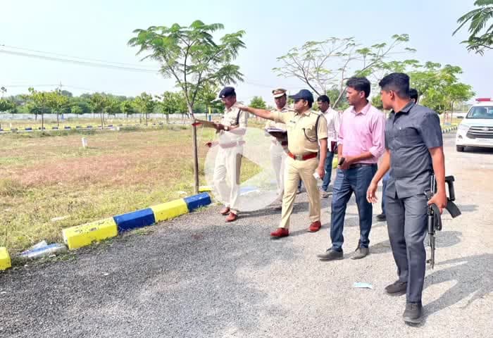 నారాయణపేట్: మక్తల్ లో సీఎం పర్యటన సందర్భంగా ఏర్పాట్లను పరిశీలించిన జిల్లా ఎస్పీ డాక్టర్ వినీత్