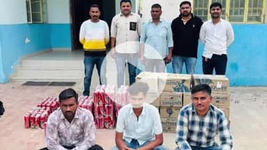 હારીજ: ખાખલ ગામ થી હારીજ જવાના રોડ ઉપરથી પોલીસે 1080 દારૂની બોટલો સાથે ત્રણ ઈસમો ઝડપી પાડ્યા