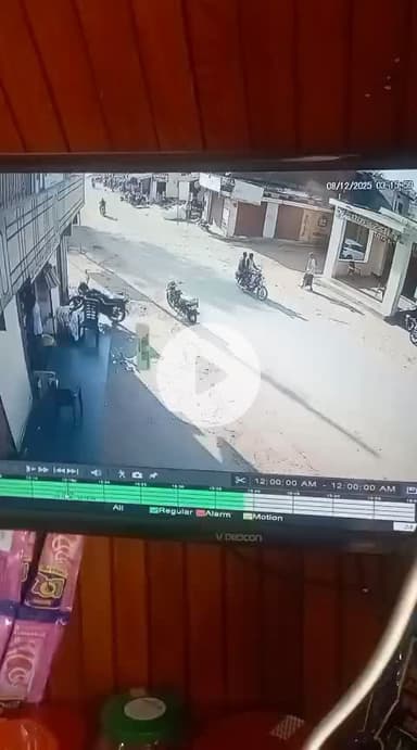 आज अधीना सलका में स्कॉर्पियो गाड़ी के द्वारा बहुत खतरनाक दुर्घटना .....