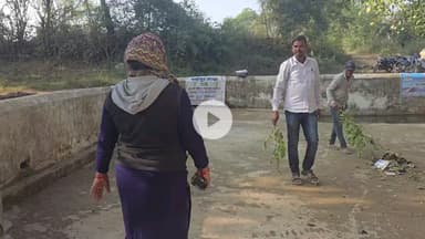 बडबारा भुडसा सेक्टर में पथवारी ग्राम पंचायत में स्वच्छता व जलसंचय अभियान श्री नंदनी वाटिया जी के द्वारा चलाया गया एचपीचं