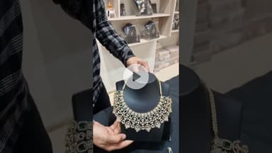 Premium Semi Bridal Necklace in Mirzapur at Kundan's Fashion Jewellery #bridaljewellery #bridalset