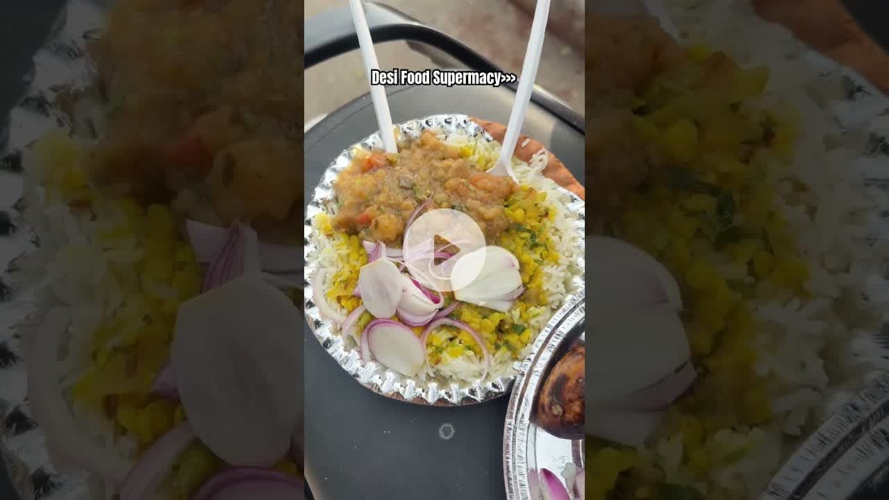 The best food♥️#song #love #music #ytshorts #dalchawal #batichokha #prayagraj #desifood #indianfood