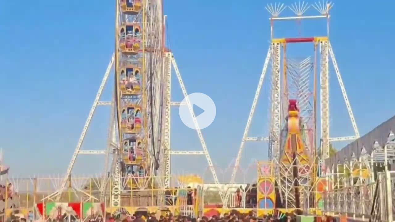 #Jhunjhunu: आबूसर मेले में झुले से हाद/सा, युवक का पैर क/टा, जयपुर रैफर #mela #jhula