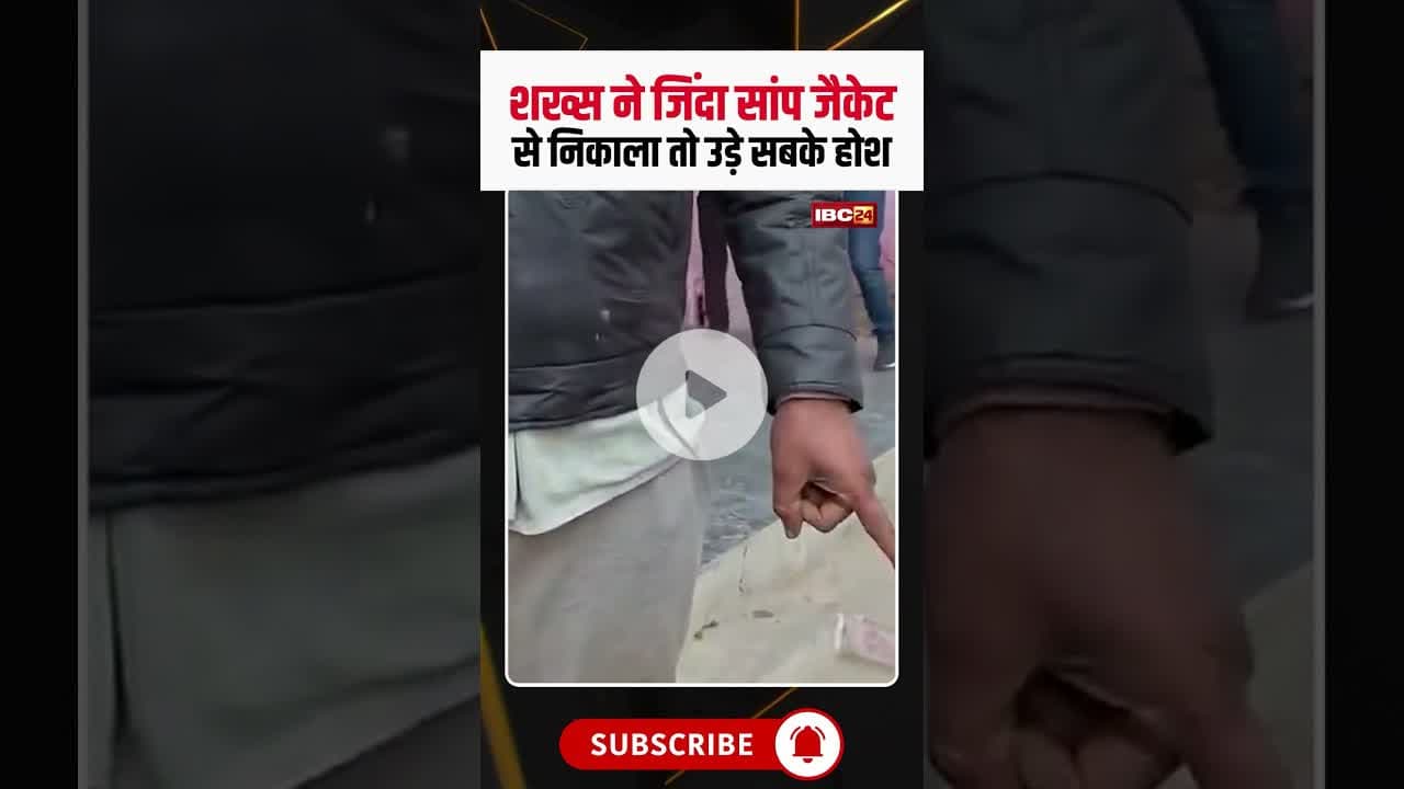 शख्स ने जिंदा सांप जैकेट से निकाला तो उड़े सबके होश #mathura #snake #snakevideo #viralvideo #viral