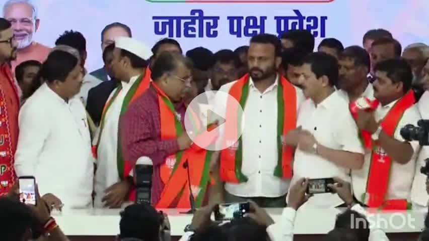 वाई: वाई येथे राष्ट्रवादी श.प.चे नेते डॉ.नितीन सावंत यांचा भाजप मध्ये प्रवेश