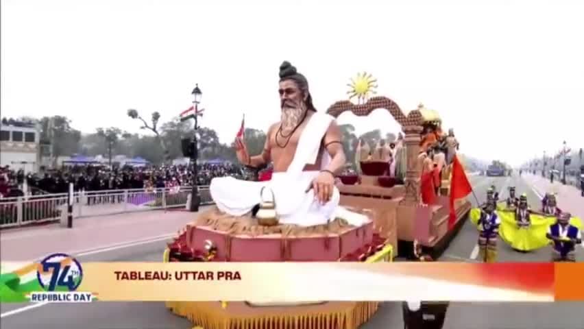 कर्मपथ पर #रामराज्य की तस्वीर।
#74_वें गणतंत्र दिवस की परेड में।
