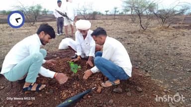 जल गंगा संवर्धन अभियान के अंतर्गत गांव महारुंडी में कलेक्टर महोदय व जिला पंचायत सीईओ ने पौधे लगाए #बीजबालरोपण