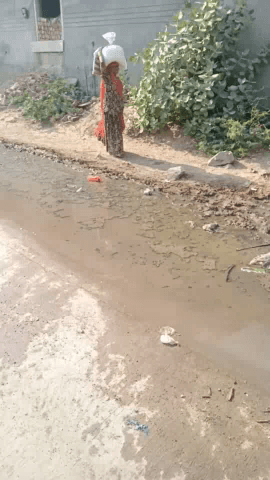 shankhwali gav ke andar men rod par pani bhara hua rhta hai roj 365din ye hi halat hai rod ke pass nali nhi hai