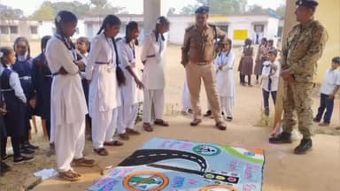 औंधी: औंधी में राष्ट्रीय सड़क सुरक्षा माह के 14वें दिन यातायात विभाग ने आयोजित की रंगोली प्रतियोगिता