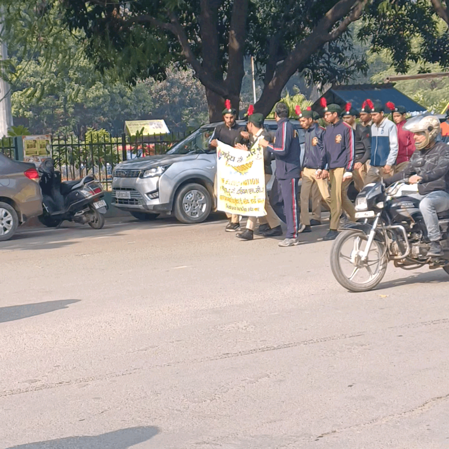 #नेताजी सुभाष चंद्र बोस के जन्म दिवस पर स्कूल के बच्चों ने निकाली  रैली