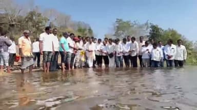వేములవాడ రూరల్: ఫాజుల్ నగర్ రిజర్వాయర్ లోకి నీరు విడుదల.. ప్రత్యేక పూజలు చేసిన ఎమ్మెల్యే ఆది శ్రీనివాస్