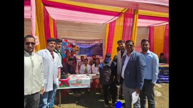 कुलसारी थराली चमोली मैं लगा बहुउद्देश्यीय शिविर