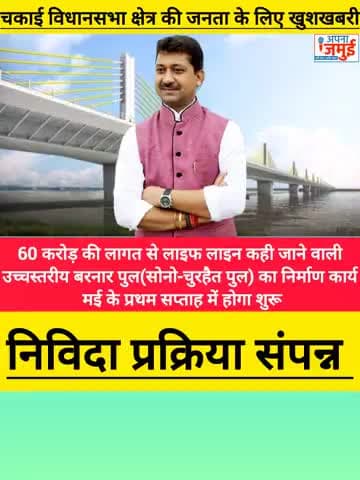 मंत्री Sumit Kumar Singh ने दी जानकारी 

#morningnews #चकाई #विधानसभा 

#जमुई