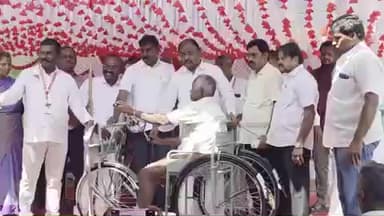கலசபாக்கம்: வலிப்பு வந்த மாற்றுத்திறனாளிக்கு உதவிய பொதுப்பணித்துறை அமைச்சரின் மகனும் மருத்துவர் ஏ.வ.வே கம்பன்