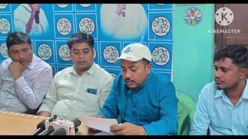 ভগবানপুর ১: ভগবানপুর-১ ব্লকের নবনিযুক্ত সকল অঞ্চলের যুব সভাপতিদের সম্বর্ধনা জ্ঞাপনে উপস্থিত সভাপতি রবিন চন্দ্র মন্ডল