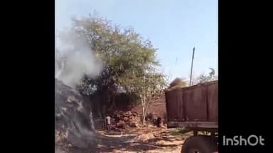 बेरला: कुँवा गांव में पैरावट में लगी भीषण आग, फायर ब्रिगेड ने पाया काबू