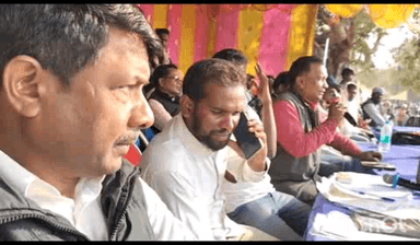 हिरणपुर: गोपालपुर फुटबॉल फील्ड में खेल के बीच कुप्रथाओं पर जागरूकता, विदेशी खिलाड़ी को देखने उमड़ी भीड़