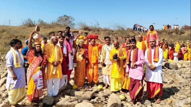 सेन्हा: सेन्हा में नवनिर्मित दुर्गा मंदिर का प्राण प्रतिष्ठा सह शतचंडी महायज्ञ शुरू, 27 फरवरी तक चलेगा