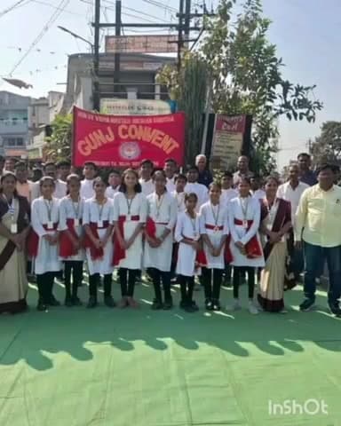 समुद्रपूर: वर्धा जिल्ह्यातील सिंदीकरांच्या आरोग्यासाठी 'गुंज कॉन्व्हेंट'चे विद्यार्थी रस्त्यावर