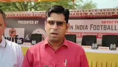 धर्माबाद: धर्माबाद मध्ये फुटबॉल स्पर्धा नांदेडकरांसाठी अभिमानाची गोष्ट जिल्हाधिकारी  राहुल कर्डिले धर्माबाद इथे म्हणाले