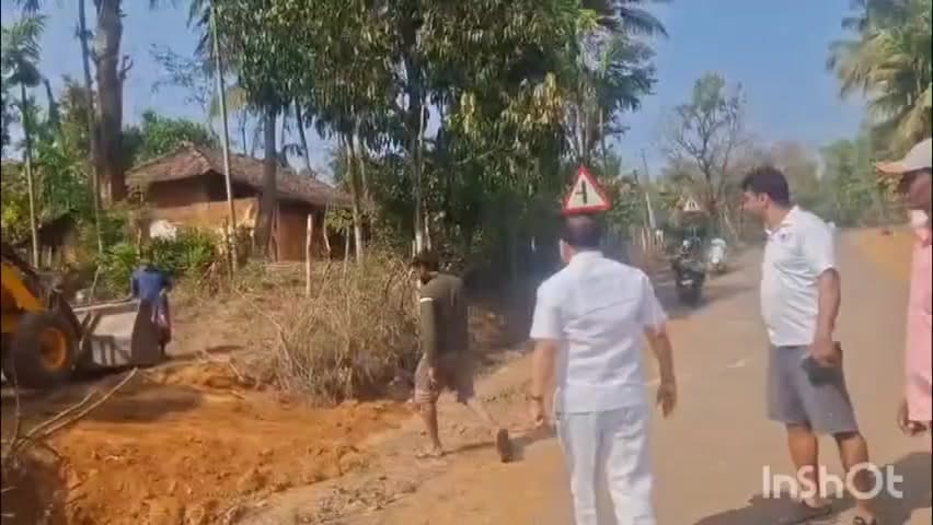 ತೀರ್ಥಹಳ್ಳಿ: ಬೀಸು ಗ್ರಾಮದಲ್ಲಿ ನಡೆಯುತ್ತಿದ್ದ ಒತ್ತುವರೆ ತಡೆದ ಶಾಸಕ ಆರಗ ಜ್ಞಾನೇಂದ್ರ